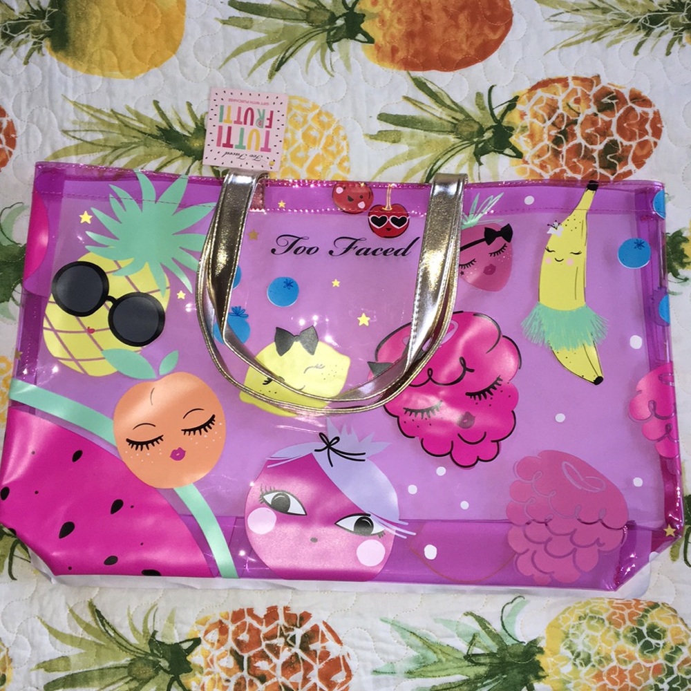 TUTTI FRUTTI Too Faced see-through bag